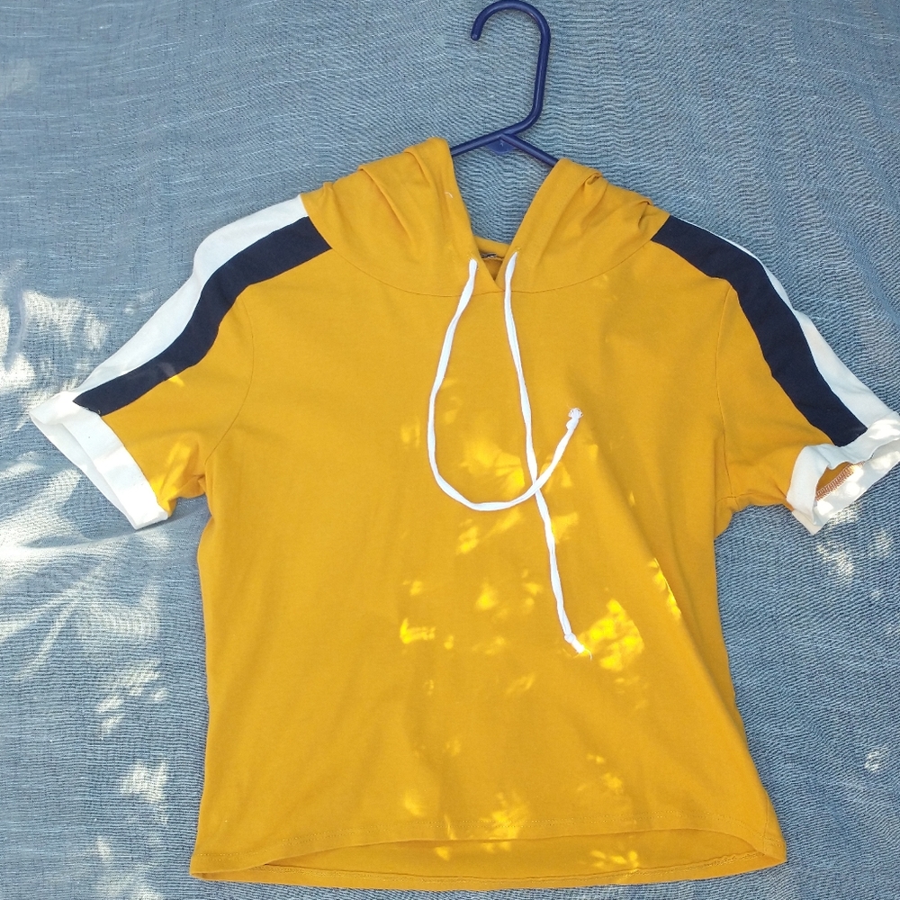 Charlotte Russe Cropped Hoodie Shirt